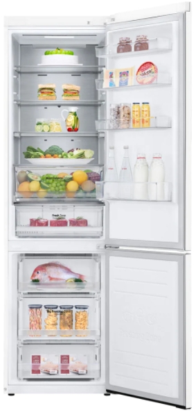 Frigider cu doua usi LG GAB509MVQM / 384 l / 203 cm / A++ / Alb photo 5