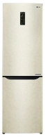 Холодильник с нижней морозильной камерой LG GAB429SEQZ, 302 л, 190.7 см, A++, Бежевый
