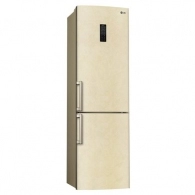 Холодильник с нижней морозильной камерой LG GAM599ZEQZ, 360 л, 200 см, A++, Бежевый