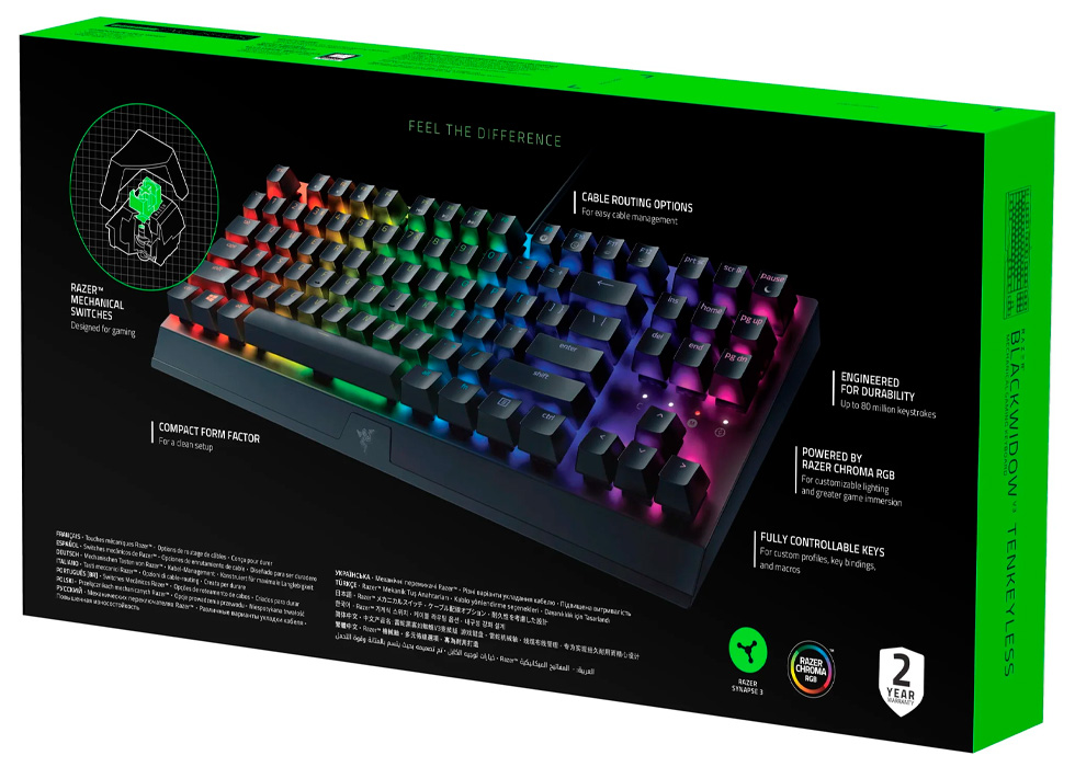 Tastatura cu fir Razer BlackWidow V3 TKL, RZ0303490700R3R1 / Mecanica photo 6