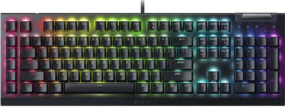 Tastatura cu fir Razer Mechanical BlackWidow V4 X RU (RZ03-04700800-R3R1) / Mecanica photo 1