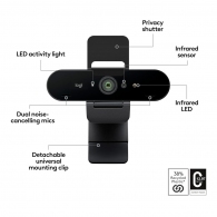 Camera Web Logitech Brio 4K Graphite (960-001718) thumbnav 7