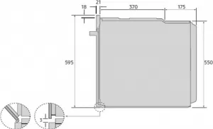 Cuptor electric incorporabil Samsung NV68R2340RB/WT , 68 l, A