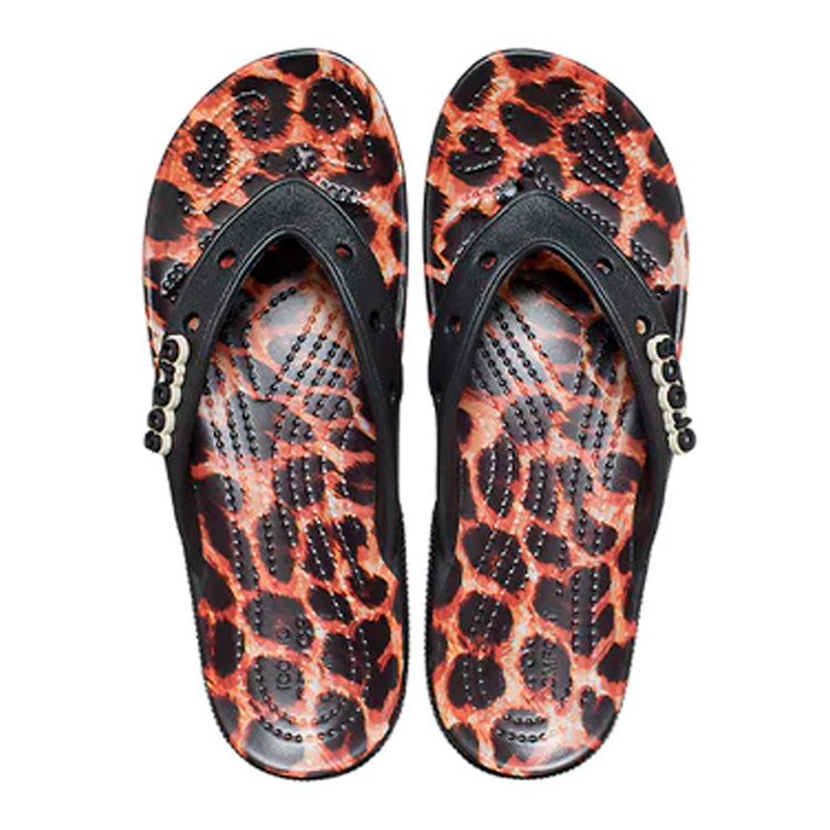Шлепанцы Crocs Classic Animal Remix Flip / Унисекс / 36-37 / Черный photo 2