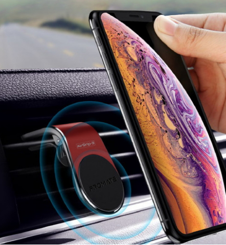 Автомобильный держатель для смартфона Promate AIRGRIP-3 Red photo 3