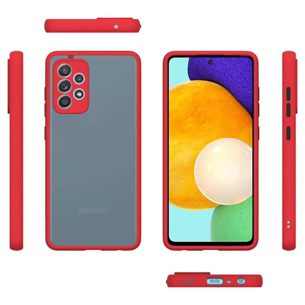 Husa Pentru smartphone Screen Geeks CamProt Samsung A73 Roşu photo 5