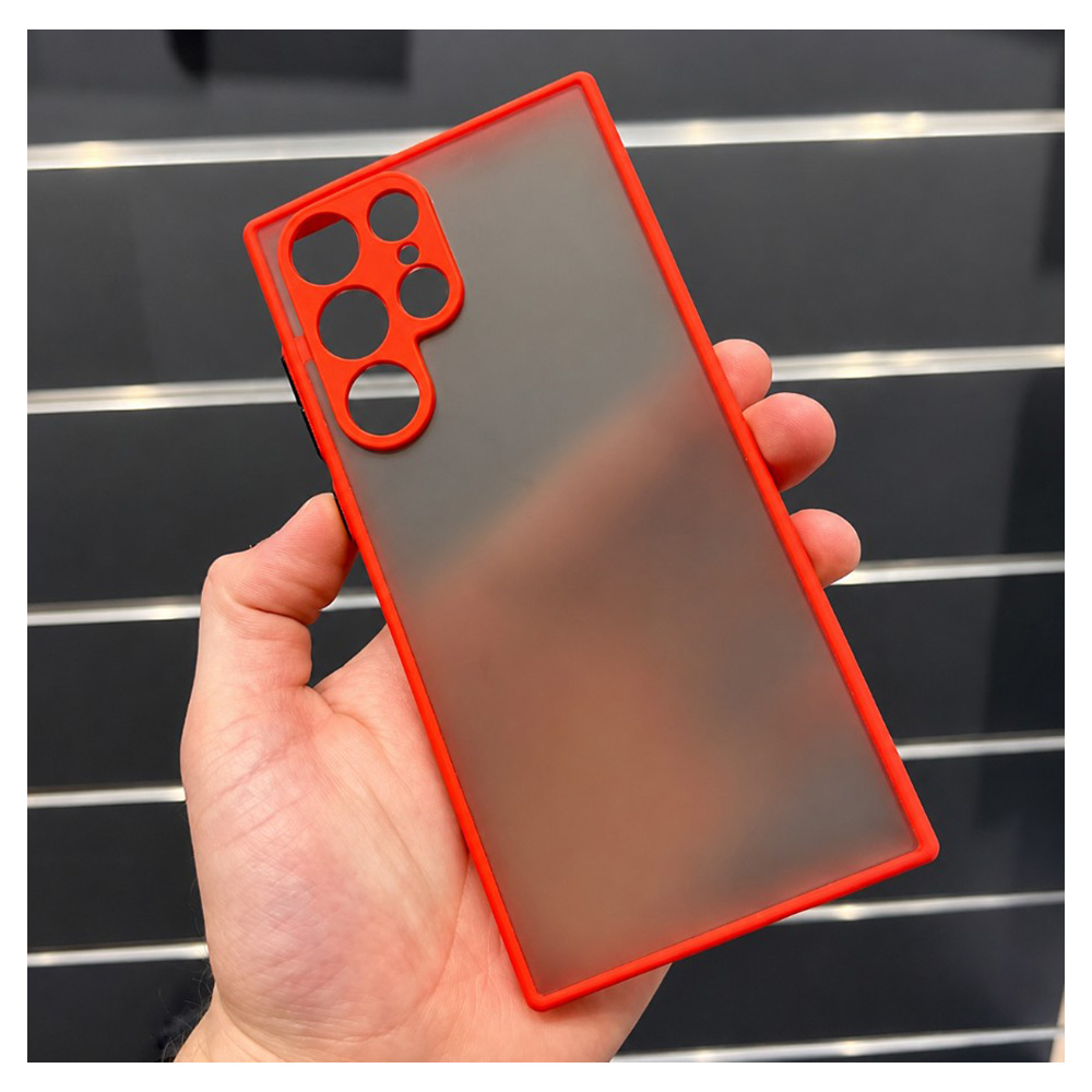 Husa Pentru smartphone Screen Geeks CamProt Samsung S22 Ultra Roşu photo 2