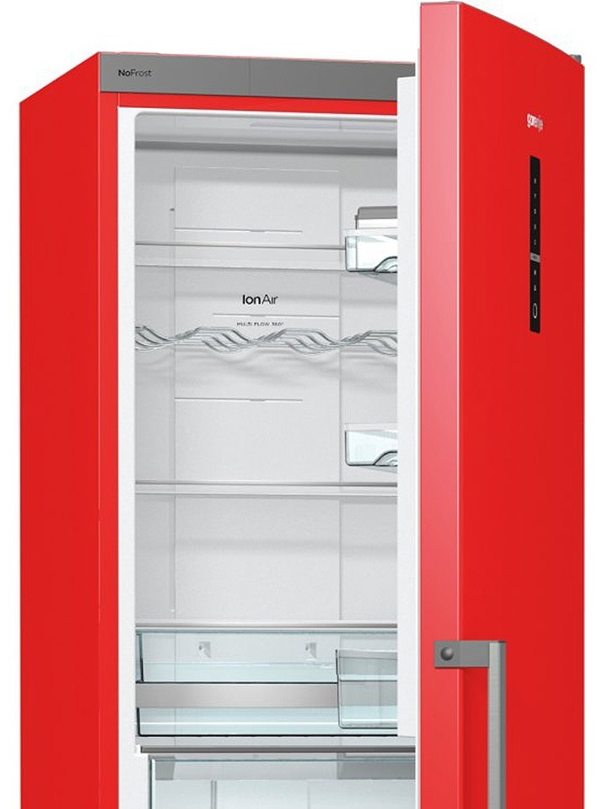 Frigider cu doua usi Gorenje NRK6192MRD / 306 l / 185 cm / A++ / Rosu photo 2