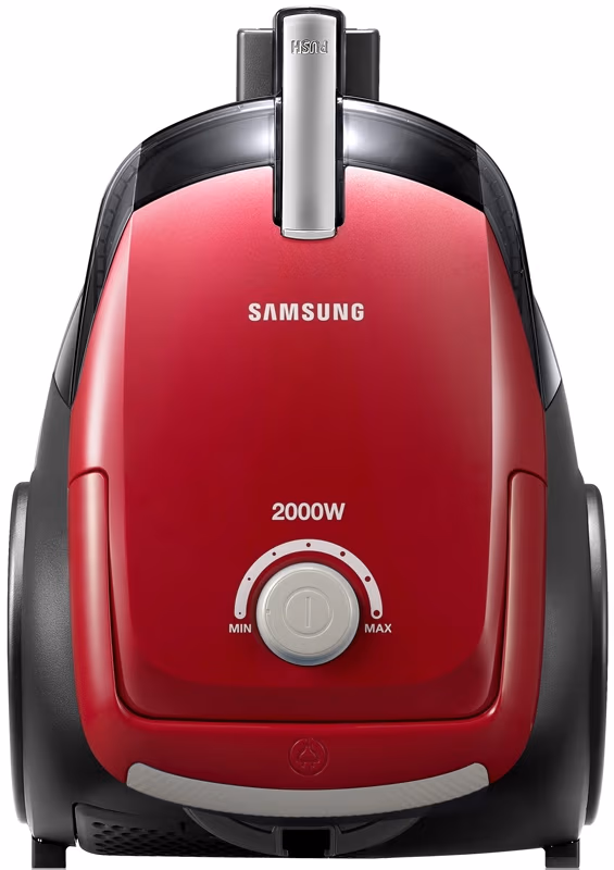 Пылесос с контейнером Samsung VC20CVNDCRD, 2000 Вт, 83 дБ, Красный 
