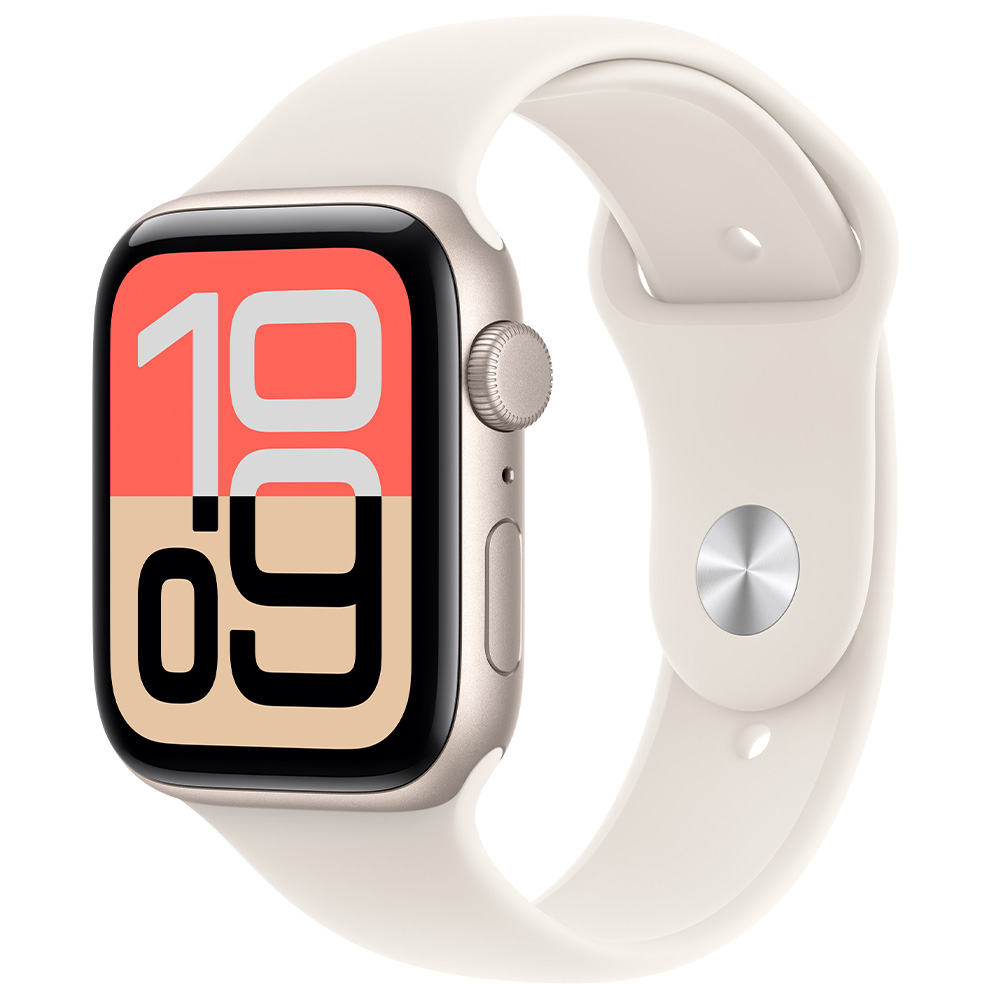 Смарт часы Apple Watch SE 3 GPS 44mm Starlight Aluminium Case with Starlight Sport Band - M/L photo 1