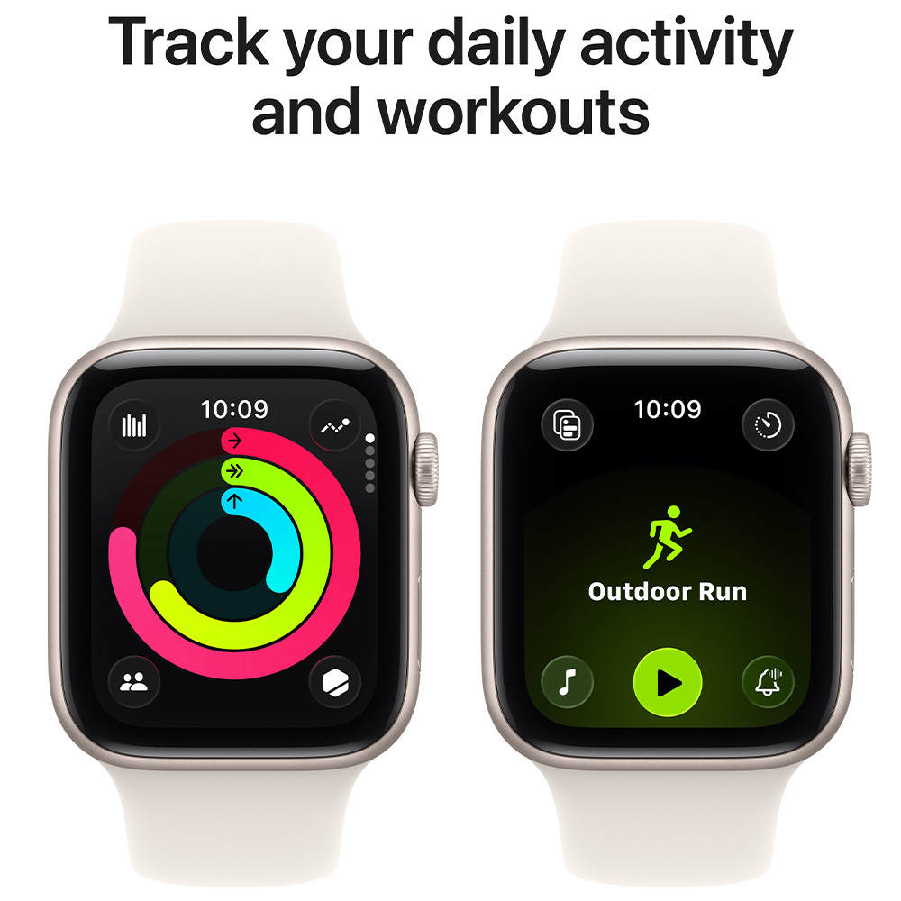 Смарт часы Apple Watch SE 3 GPS 44mm Starlight Aluminium Case with Starlight Sport Band - M/L photo 6