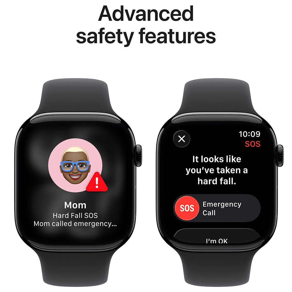 Ceas inteligent Apple Watch Series 11 GPS 42mm Jet Black Aluminium Case with Black Sport Band - S/M photo 6