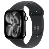 Ceas inteligent Apple Watch Series 11 GPS 42mm Jet Black Aluminium Case with Black Sport Band - S/M thumbnav 1