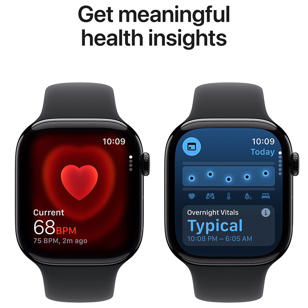 Ceas inteligent Apple Watch Series 11 GPS 42mm Jet Black Aluminium Case with Black Sport Band - M/L photo 5