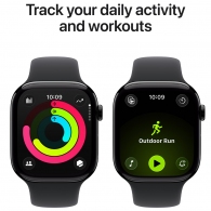Ceas inteligent Apple Watch Series 11 GPS 42mm Jet Black Aluminium Case with Black Sport Band - M/L thumbnav 4