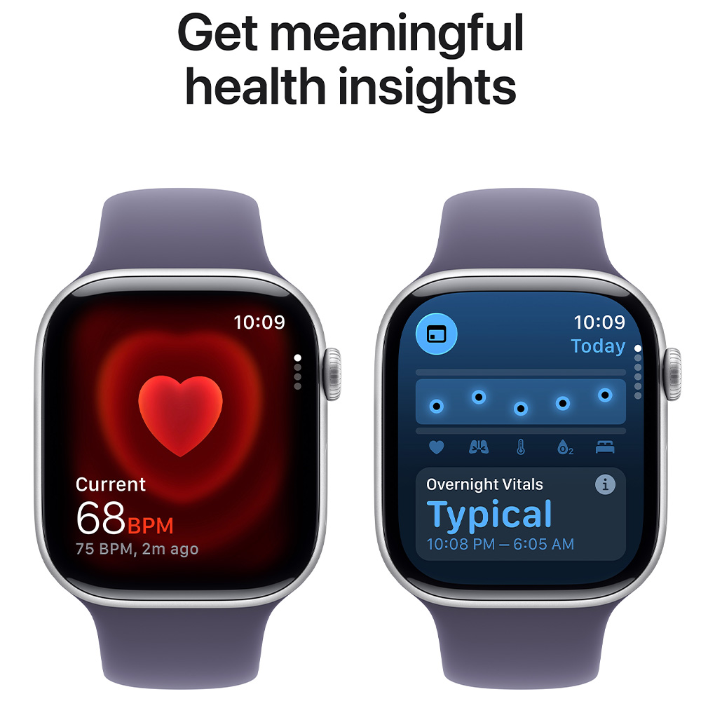 Ceas inteligent Apple Watch Series 11 GPS 42mm Silver Aluminium Case with Purple Fog Sport Band - S/M photo 5