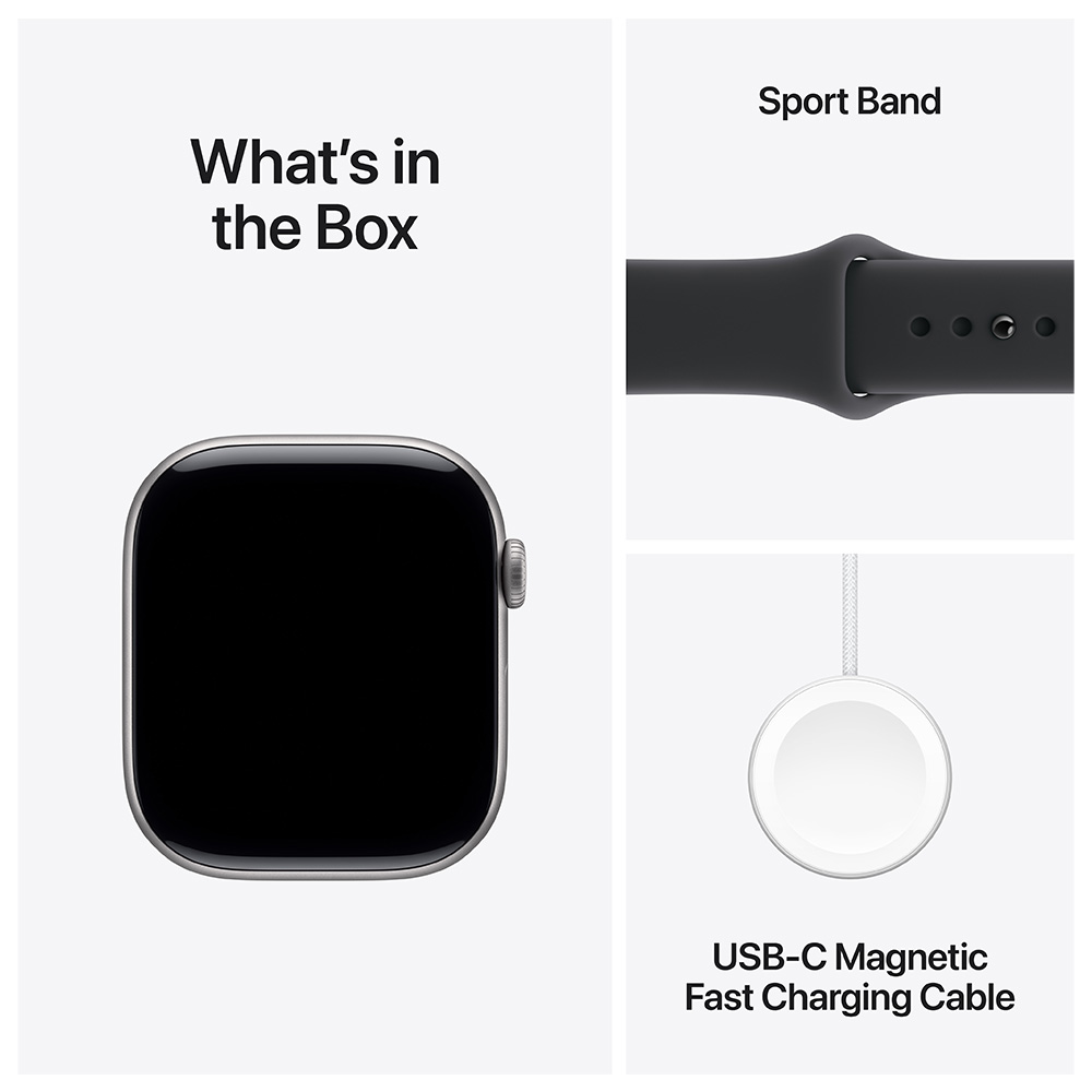 Смарт часы Apple Watch Series 11 GPS 46mm Space Grey Aluminium Case with Black Sport Band - M/L photo 8