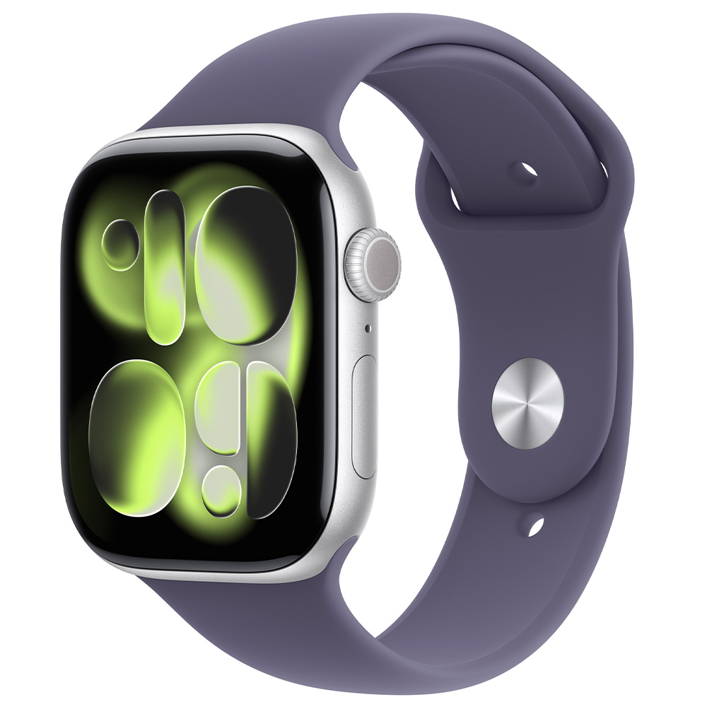 Ceas inteligent Apple Watch Series 11 GPS 46mm Silver Aluminium Case with Purple Fog Sport Band - M/L photo 1