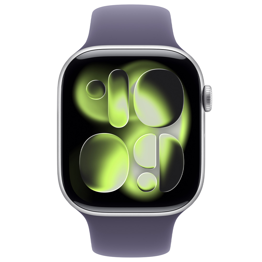 Ceas inteligent Apple Watch Series 11 GPS 46mm Silver Aluminium Case with Purple Fog Sport Band - M/L photo 2