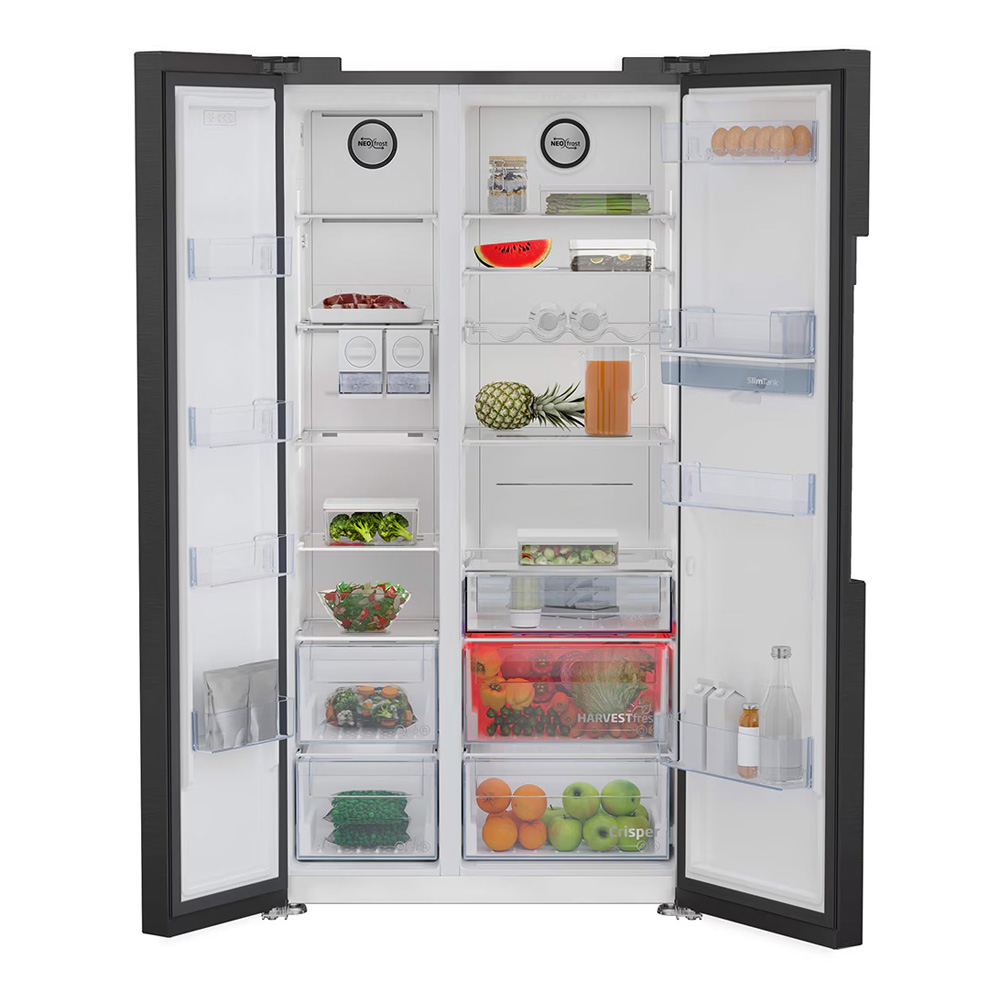 Frigider Side-by-Side Beko GN163241DXBRN / 576 l / 179 cm / E / Negru photo 4