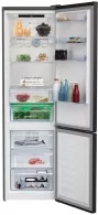 Холодильник с нижней морозильной камерой Beko RCNA406E40ZXBRN, 362 л, 202.5 см, E, Нержавеющая сталь