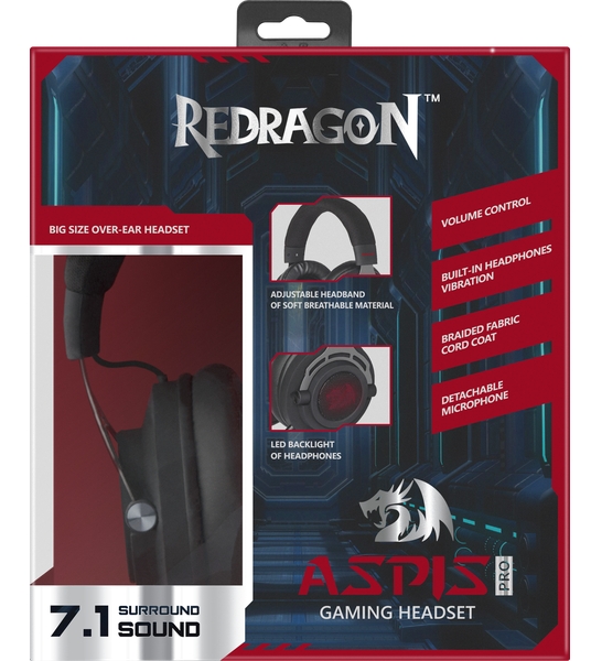 Căști Defender Aspis Pro Negru Cu fir / Gaming / Negru photo 3