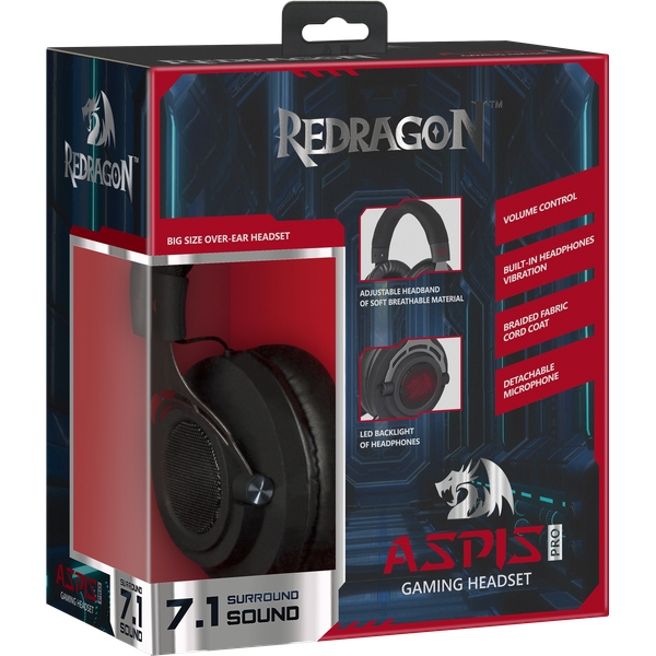 Căști Defender Aspis Pro Negru Cu fir / Gaming / Negru photo 7