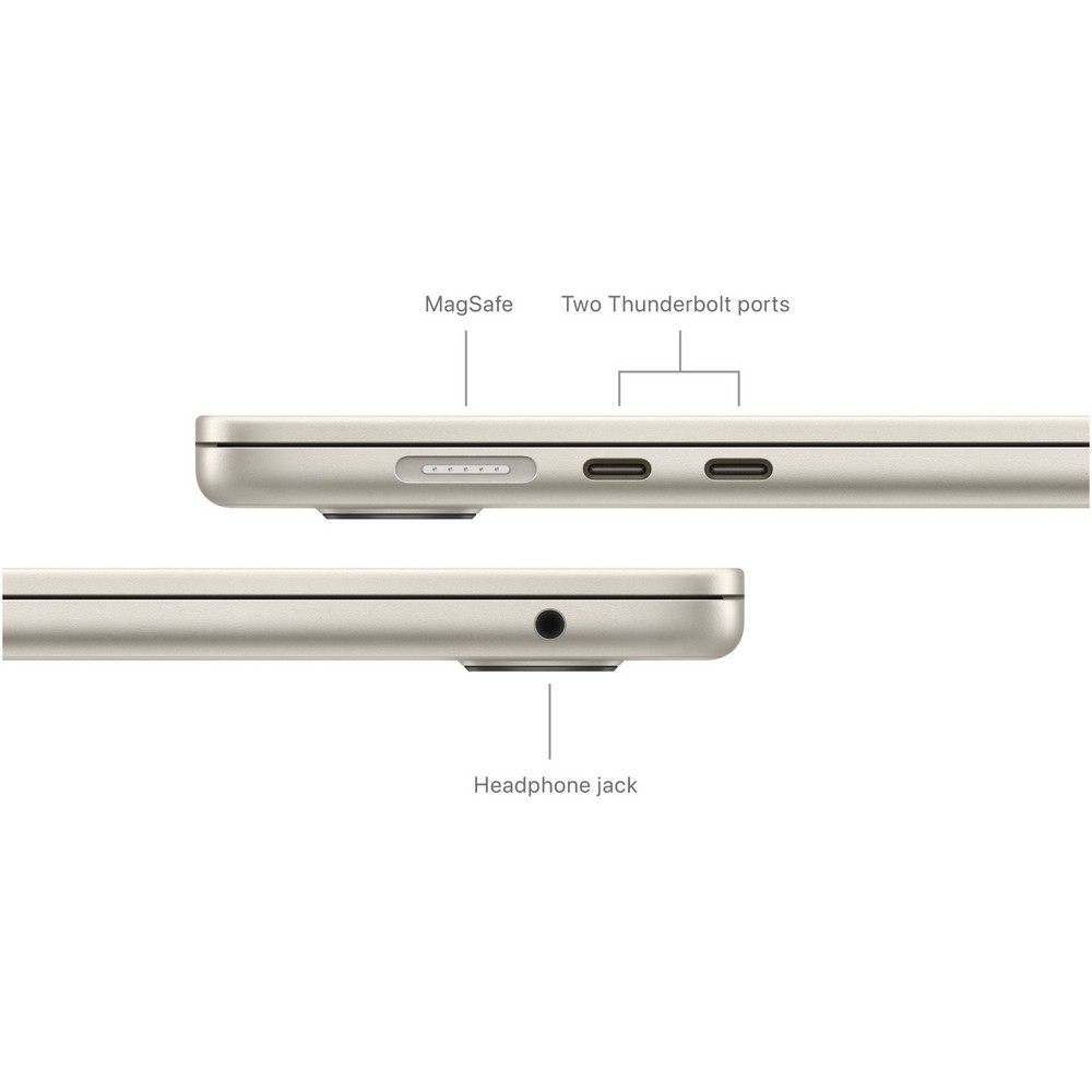 Ноутбук Apple Ультрабук MacBook Air 15.3 2024 15.3” / 16 ГБ / 512 ГБ / M3 / M3 / Золотистый с серым photo 5