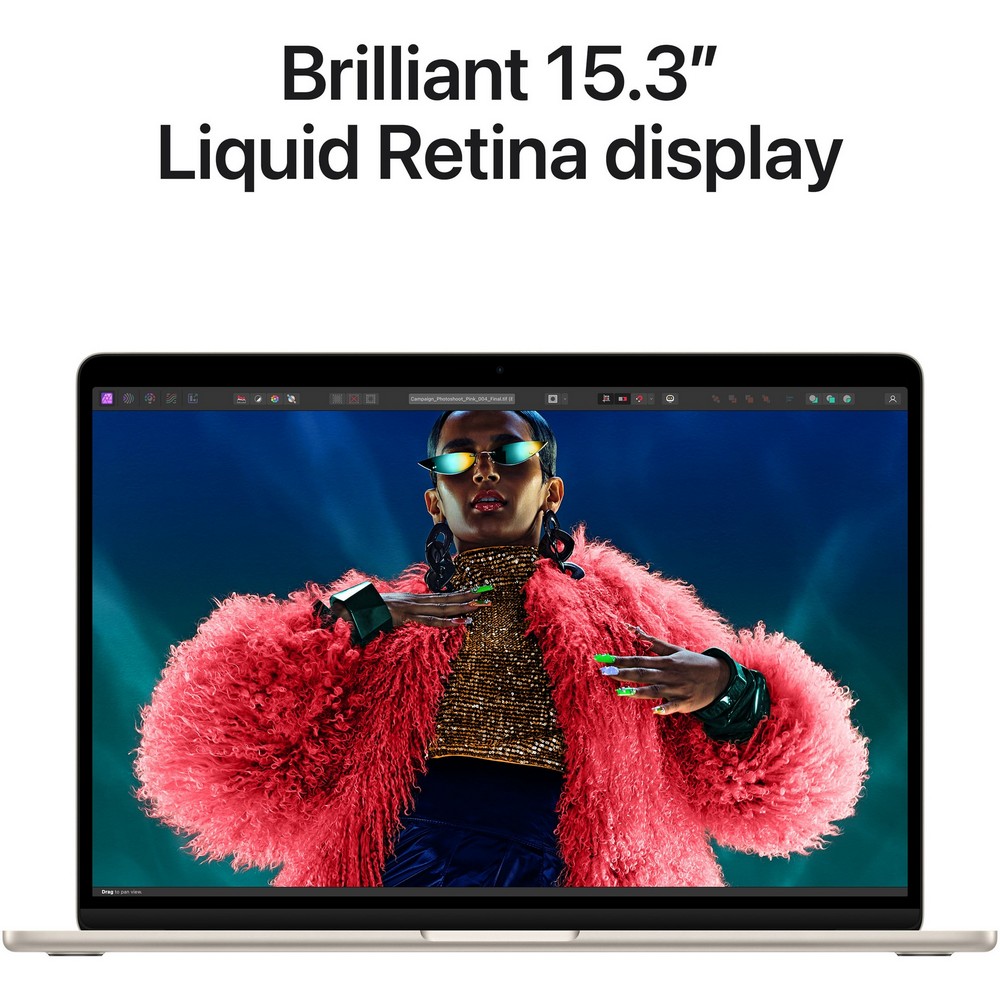 Ноутбук Apple Ультрабук MacBook Air 15.3 2024 15.3” / 16 ГБ / 512 ГБ / M3 / M3 / Золотистый с серым photo 6