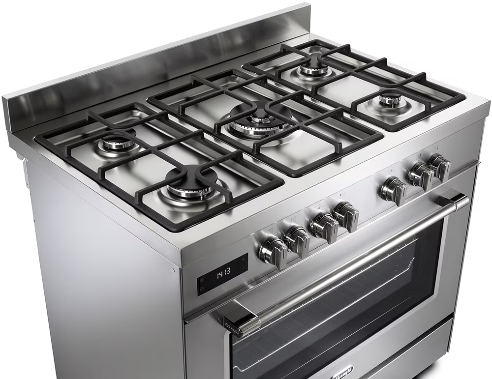 Газовая плита DeLonghi PRO 96 MX ED RO / 5 конфорок / 90 см / Нержавеющая сталь photo 11