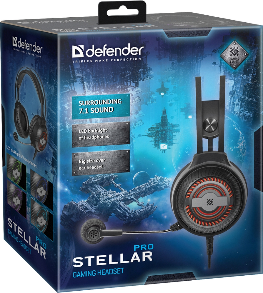 Căști Defender Stellar Pro Negru Cu fir / Gaming / Negru photo 7