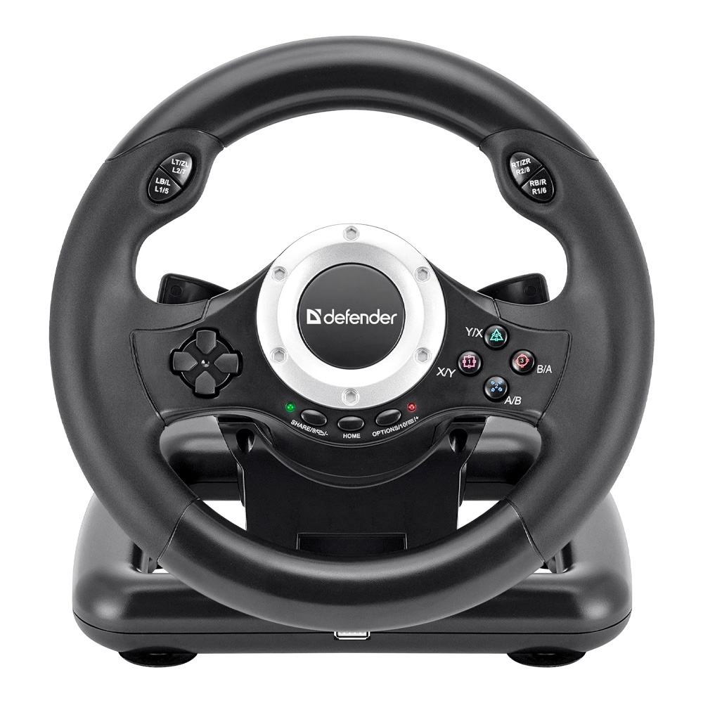 Руль Defender Turbo Pro (64291) Black photo 1