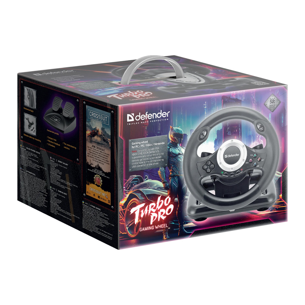 Руль Defender Turbo Pro (64291) Black photo 7