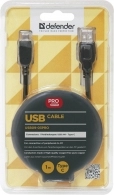 Кабель USB-A - USB Type-C Defender USB09-03PRO USB-TypeC  1m