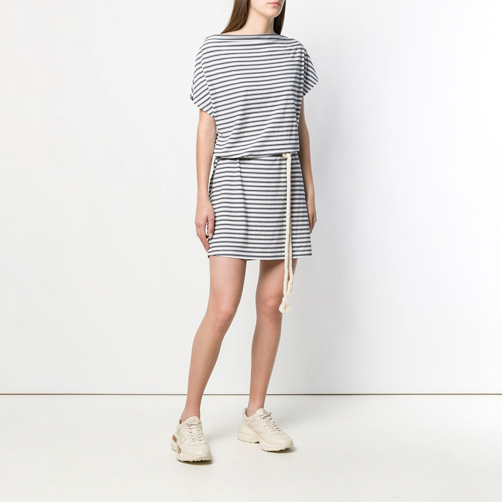 EA7 EMPORIO ARMANI JERSEY DRESS L Albastru Femei photo 2