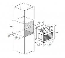 Встраиваемый духовой шкаф Samsung NV75N7646RS, 75 л, A, Нерж. сталь thumbnav 11