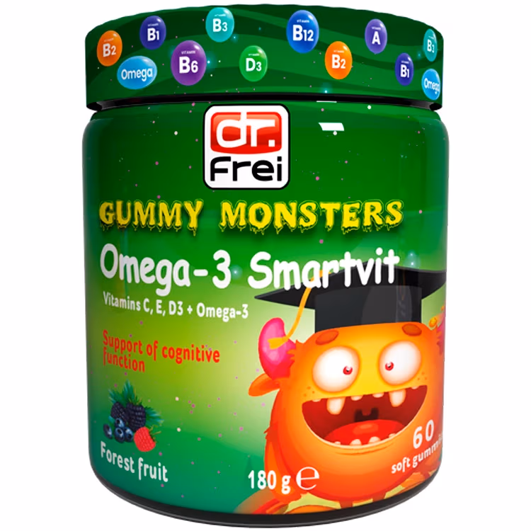Витамины Dr Frei GUMMY MONSTERS OMEGA-3 SMARTVIT 