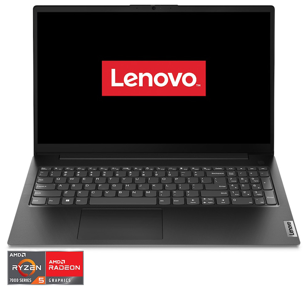 Laptop Lenovo Personal V15 82YU00VERU 15.6” / 8 GB / 512 GB / Ryzen 5 / Radeon Graphics / Black photo 1