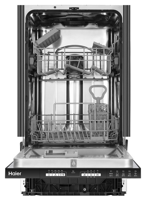 Посудомоечная машина встраиваемая Haier  HDWE9191RU Черный /9 Комплектов /Узкая photo 2