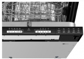 Посудомоечная машина встраиваемая Haier  HDWE9191RU, 5программы, 44.8 см, A, Черный thumbnav 3