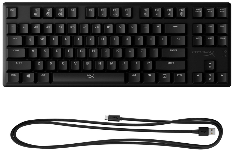 Tastatura cu fir HyperX Origins Core RGB, HXKB7BLXRU / Mecanica photo 6