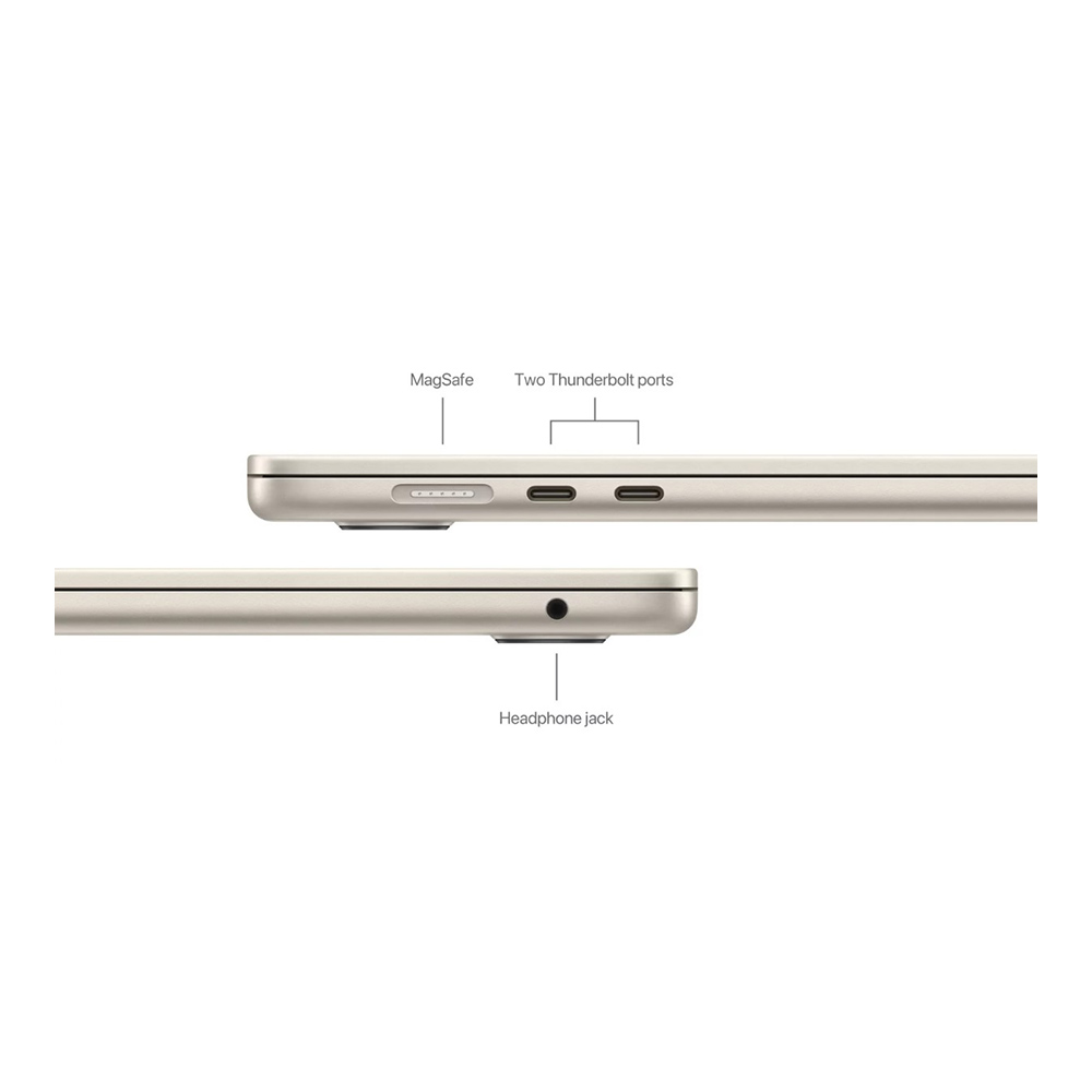 Ноутбук Apple Ультрабук MacBook Air Air 13 M3 2024 MC8J4RU/A 13.6” / 16 ГБ / 256 ГБ / / M3 / Starlight photo 9
