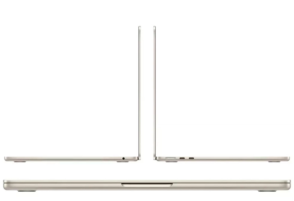 Laptop Apple MacBook Air M3 2024 , 8 GB, macOS Sonoma, Auriu cu sur