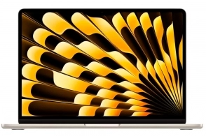 Laptop Apple MacBook Air M3 2024 , M3, 8 GB, macOS Sonoma, Auriu cu sur