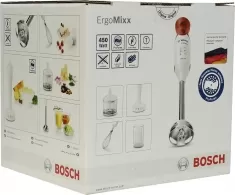 Блендер Bosch MSM64155RU, 600 мл, 450 Вт, 2 скоростей, Белый 