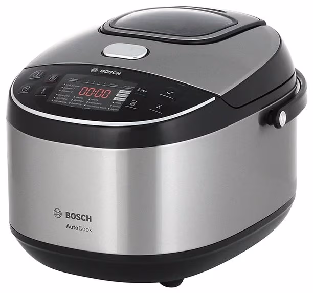 Multifierbator Bosch MUC48B68RU, 1200 W, 48 programe, Negru cu inox
