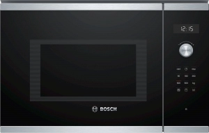 Cuptor cu microunde incorporabil Bosch BEL554MS0, 25 l, 900 W, 1200 W, Inox