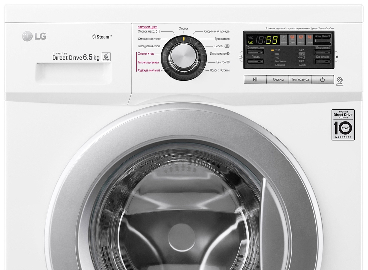 Стиральная машина LG F12M7WDS1 6.5 кг / 1200 об/мин / A / Белый photo 3