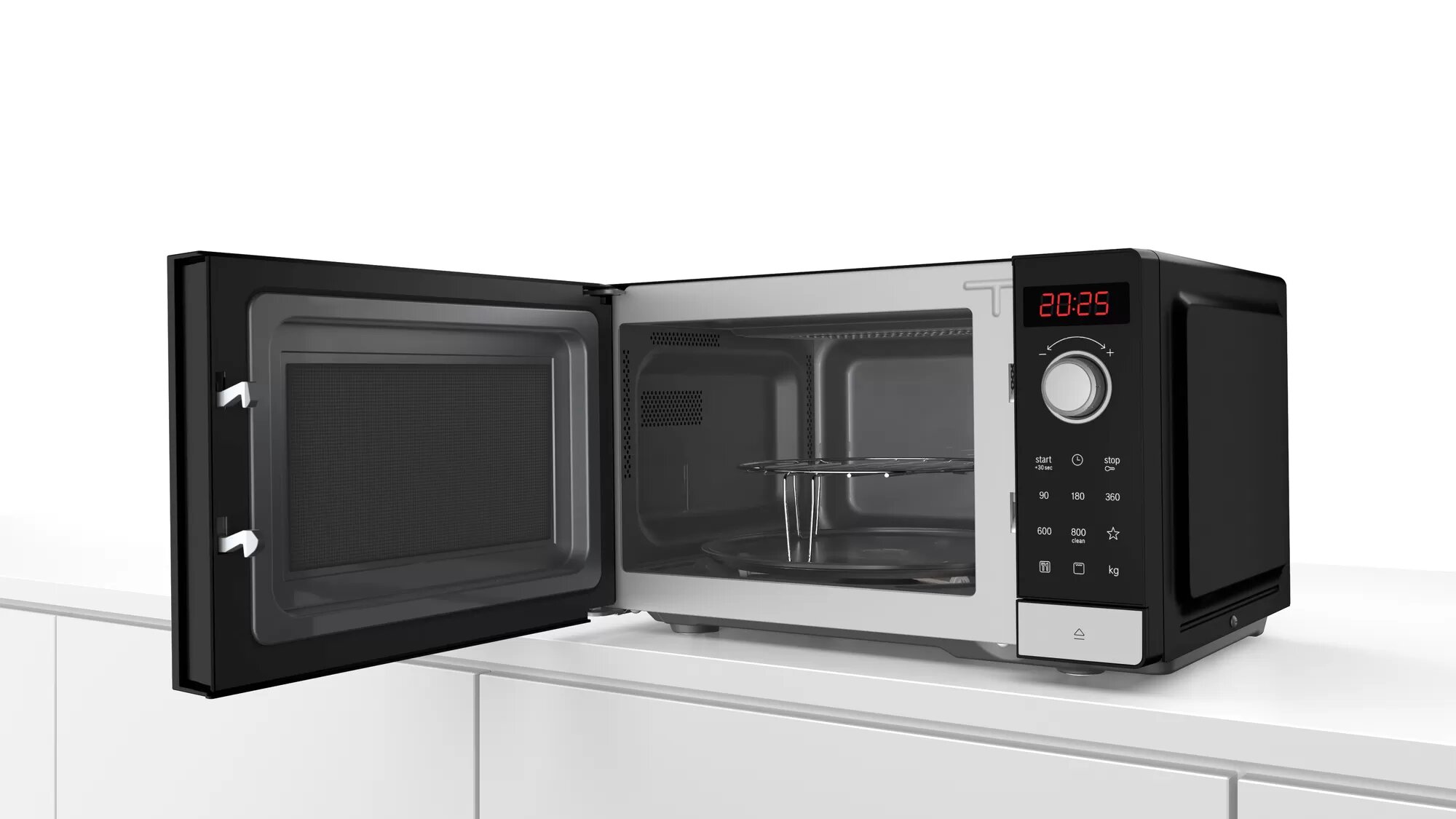 Cuptor cu microunde Bosch FEL023MS2 800 W / 20 l / Negru photo 3