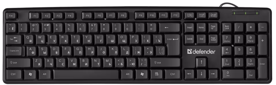 Tastatura cu fir Defender Element HB520 Black PS/2 
